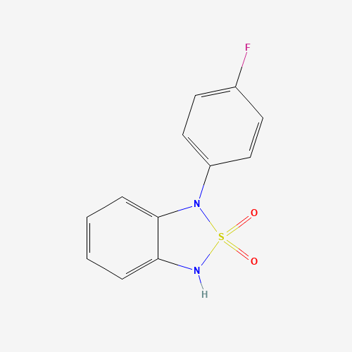 3-(4-fluorophenyl)-1H-2$l^{6},1,3-benzothiadiazole 2,2-dioxide (CAS: 1033224-62-2) - Chemical Structure and Molecular Formula 