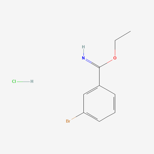 ethyl 3-bromobenzenecarboximidate;hydrochloride (CAS: 57508-63-1) - Chemical Structure and Molecular Formula 