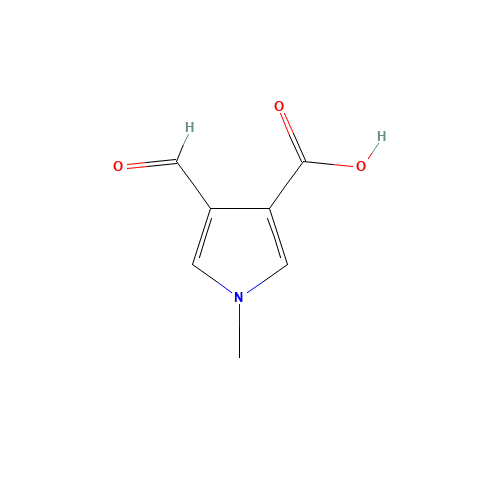 4-formyl-1-methylpyrrole-3-carboxylic acid (CAS: 448236-04-2) - Chemical Structure and Molecular Formula 
