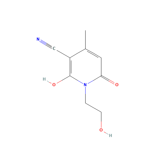 2-hydroxy-1-(2-hydroxyethyl)-4-methyl-6-oxopyridine-3-carbonitrile (CAS: 28799-82-8) - Related Chemical Product