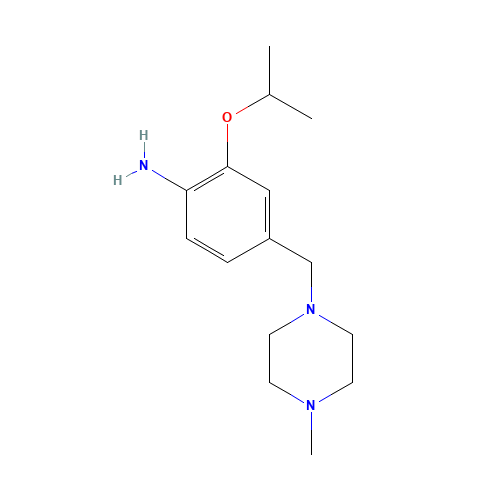 4-[(4-methylpiperazin-1-yl)methyl]-2-propan-2-yloxyaniline (CAS: 1462951-03-6) - Related Chemical Product