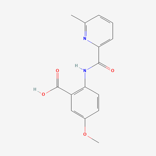 5-methoxy-2-[(6-methylpyridine-2-carbonyl)amino]benzoic acid (CAS: 733806-40-1) - Related Chemical Product