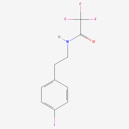 2,2,2-trifluoro-N-[2-(4-iodophenyl)ethyl]acetamide (CAS: 308336-42-7) - Chemical Structure and Molecular Formula 