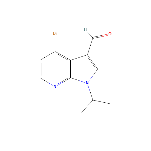 4-bromo-1-propan-2-ylpyrrolo[2,3-b]pyridine-3-carbaldehyde (CAS: 1350760-46-1) - Related Chemical Product
