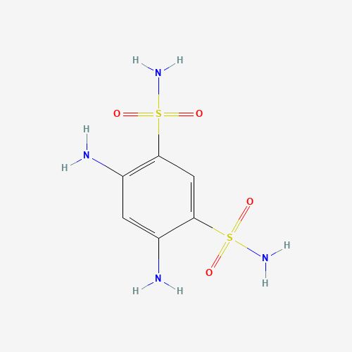 4,6-diaminobenzene-1,3-disulfonamide (CAS: 1020-34-4) - Chemical Structure and Molecular Formula 
