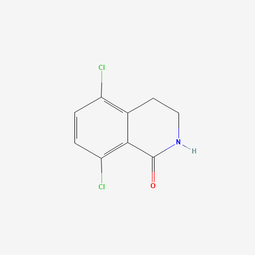 5,8-dichloro-3,4-dihydro-2H-isoquinolin-1-one (CAS: 1616289-34-9) - Chemical Structure and Molecular Formula 