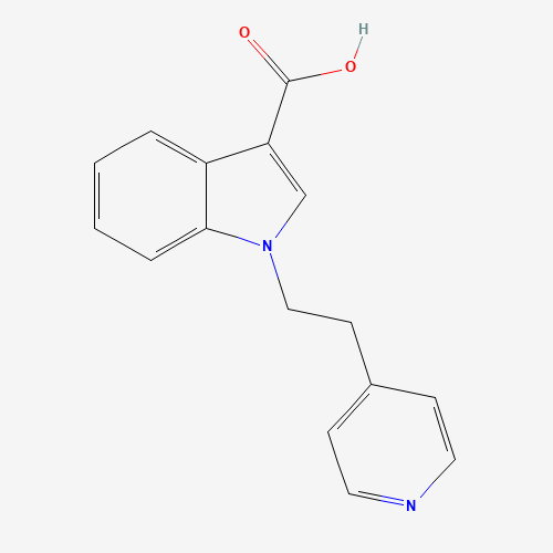 1-(2-pyridin-4-ylethyl)indole-3-carboxylic acid (CAS: 1292687-15-0) - Chemical Structure and Molecular Formula 