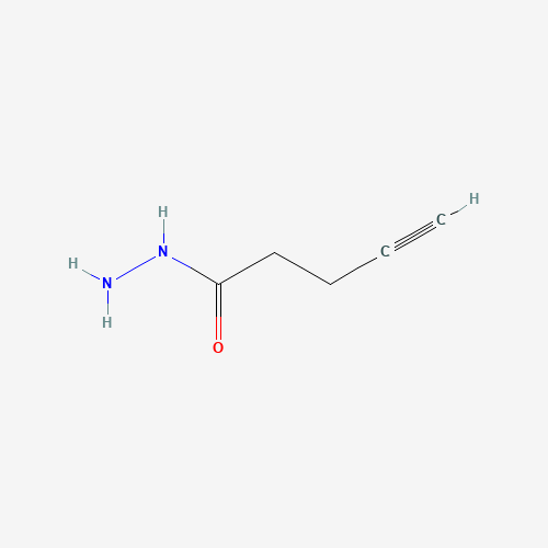 pent-4-ynehydrazide (CAS: 114578-39-1) - Chemical Structure and Molecular Formula 