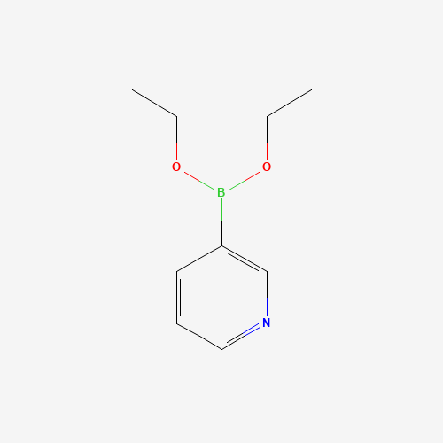 diethoxy(pyridin-3-yl)borane (CAS: 183158-31-8) - Chemical Structure and Molecular Formula 