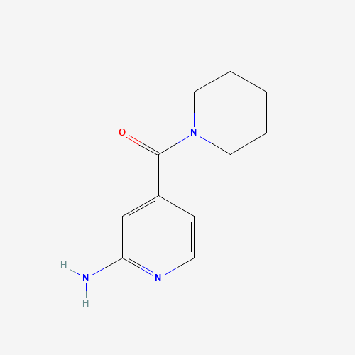 (2-aminopyridin-4-yl)-piperidin-1-ylmethanone (CAS: 478362-20-8) - Chemical Structure and Molecular Formula 
