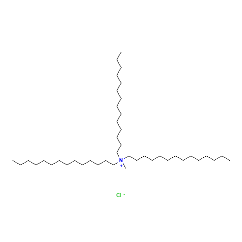 methyl-tri(tetradecyl)azanium;chloride (CAS: 86349-61-3) - Chemical Structure and Molecular Formula 