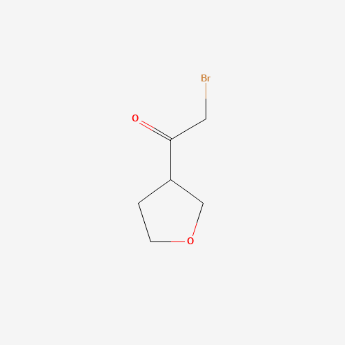 2-bromo-1-(oxolan-3-yl)ethanone (CAS: 1101023-98-6) - Chemical Structure and Molecular Formula 