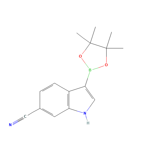 3-(4,4,5,5-tetramethyl-1,3,2-dioxaborolan-2-yl)-1H-indole-6-carbonitrile (CAS: 1326714-81-1) - Related Chemical Product