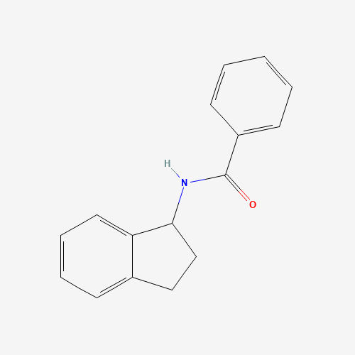 N-(2,3-dihydro-1H-inden-1-yl)benzamide (CAS: 101283-08-3) - Chemical Structure and Molecular Formula 