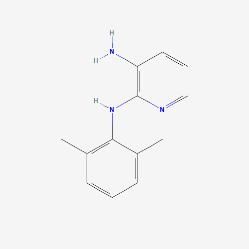 2-N-(2,6-dimethylphenyl)pyridine-2,3-diamine (CAS: 70358-45-1) - Chemical Structure and Molecular Formula 