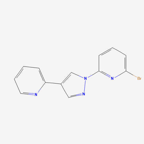 2-bromo-6-(4-pyridin-2-ylpyrazol-1-yl)pyridine (CAS: 546142-03-4) - Chemical Structure and Molecular Formula 