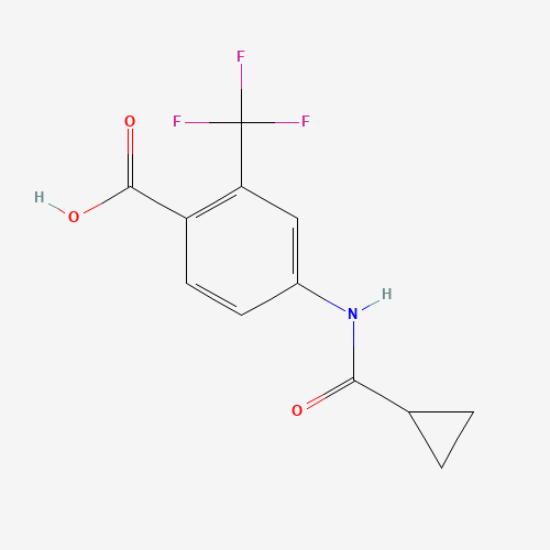 4-(cyclopropanecarbonylamino)-2-(trifluoromethyl)benzoic acid (CAS: 1314406-50-2) - Related Chemical Product