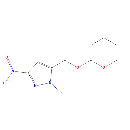 1-methyl-3-nitro-5-(oxan-2-yloxymethyl)pyrazole (CAS: 1453213-10-9) - Related Chemical Product