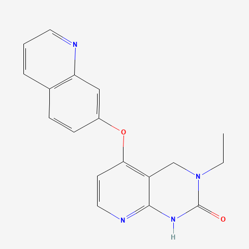 3-ethyl-5-quinolin-7-yloxy-1,4-dihydropyrido[2,3-d]pyrimidin-2-one (CAS: 1265636-20-1) - Related Chemical Product