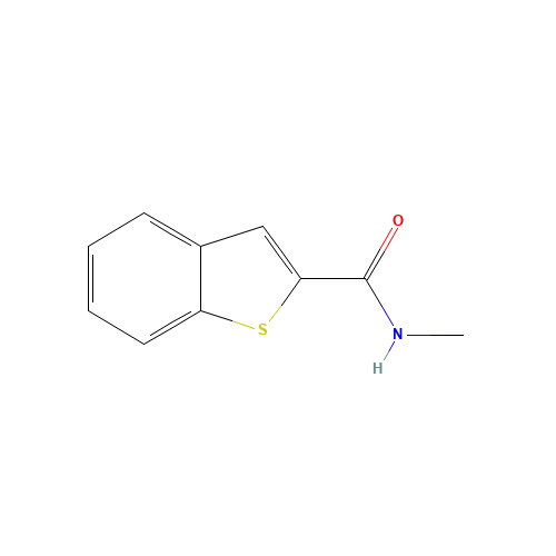 N-methyl-1-benzothiophene-2-carboxamide (CAS: 335032-44-5) - Chemical Structure and Molecular Formula 