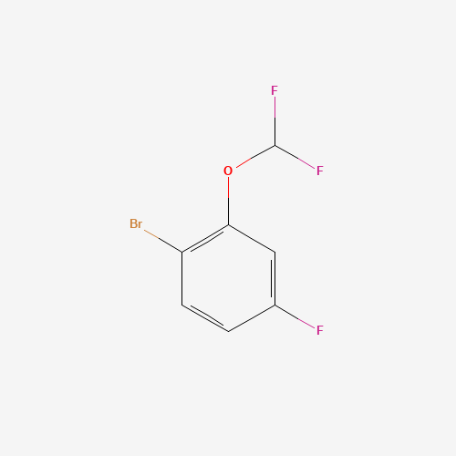 1-bromo-2-(difluoromethoxy)-4-fluorobenzene (CAS: 954235-83-7) - Chemical Structure and Molecular Formula 