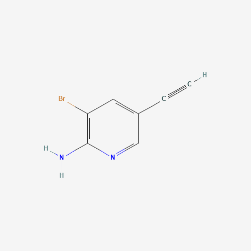 3-bromo-5-ethynylpyridin-2-amine (CAS: 1478858-45-5) - Chemical Structure and Molecular Formula 