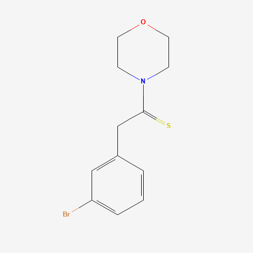 2-(3-bromophenyl)-1-morpholin-4-ylethanethione (CAS: 26580-58-5) - Chemical Structure and Molecular Formula 
