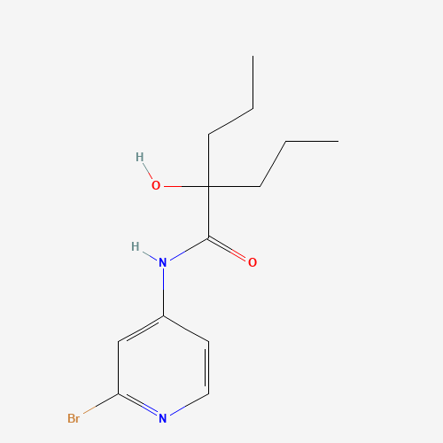 N-(2-bromopyridin-4-yl)-2-hydroxy-2-propylpentanamide (CAS: 1433904-44-9) - Chemical Structure and Molecular Formula 
