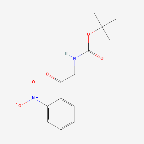 tert-butyl N-[2-(2-nitrophenyl)-2-oxoethyl]carbamate (CAS: 155301-81-8) - Chemical Structure and Molecular Formula 