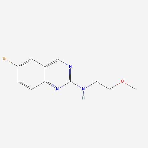 6-bromo-N-(2-methoxyethyl)quinazolin-2-amine (CAS: 882670-85-1) - Chemical Structure and Molecular Formula 