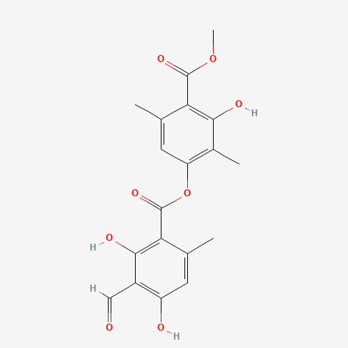 (3-hydroxy-4-methoxycarbonyl-2,5-dimethylphenyl) 3-formyl-2,4-dihydroxy-6-methylbenzoate (CAS: 479-20-9) - Related Chemical Product