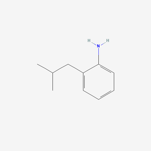 2-(2-methylpropyl)aniline (CAS: 71182-59-7) - Chemical Structure and Molecular Formula 