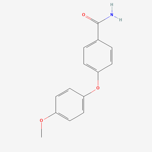 4-(4-methoxyphenoxy)benzamide (CAS: 213315-37-8) - Chemical Structure and Molecular Formula 