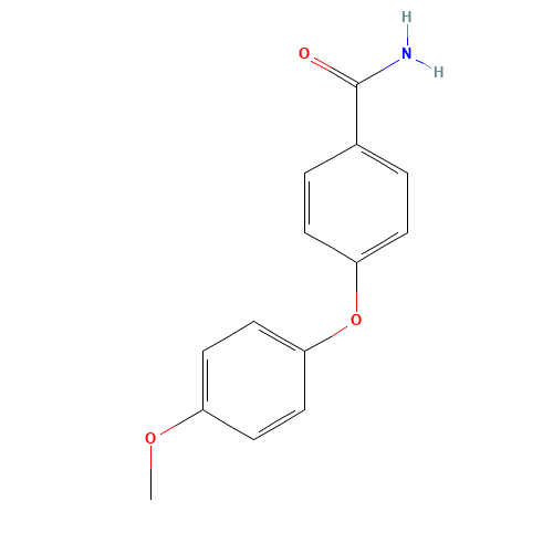 4-(4-methoxyphenoxy)benzamide (CAS: 213315-37-8) - Chemical Structure and Molecular Formula 