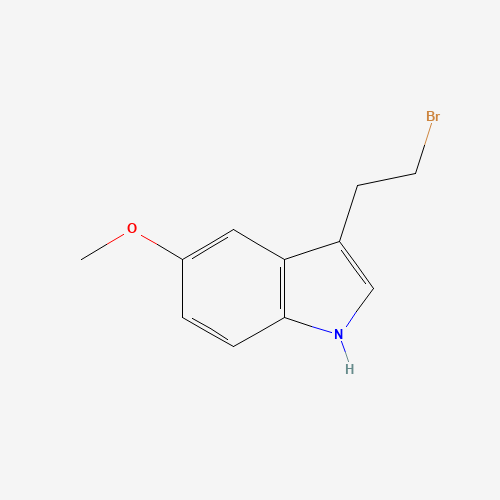 3-(2-bromoethyl)-5-methoxy-1H-indole (CAS: 18334-96-8) - Chemical Structure and Molecular Formula 