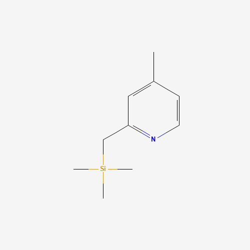 trimethyl-[(4-methylpyridin-2-yl)methyl]silane (CAS: 158588-02-4) - Chemical Structure and Molecular Formula 
