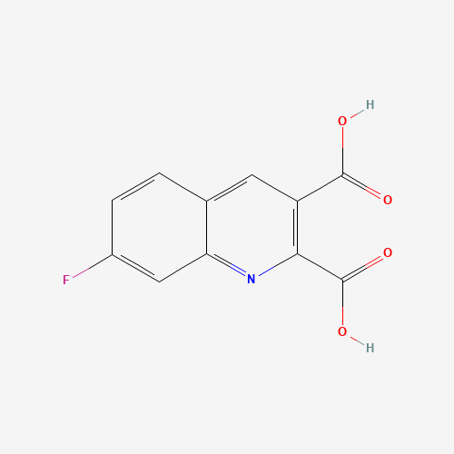 7-fluoroquinoline-2,3-dicarboxylic acid (CAS: 110139-62-3) - Chemical Structure and Molecular Formula 