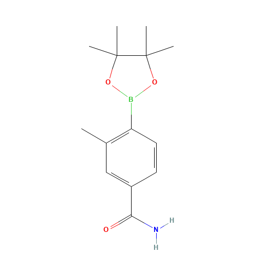 3-methyl-4-(4,4,5,5-tetramethyl-1,3,2-dioxaborolan-2-yl)benzamide (CAS: 631911-09-6) - Related Chemical Product