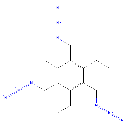 1,3,5-tris(azidomethyl)-2,4,6-triethylbenzene (CAS: 190779-62-5) - Related Chemical Product