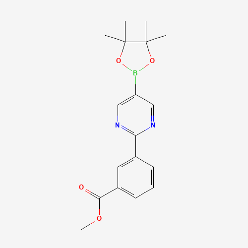 methyl 3-[5-(4,4,5,5-tetramethyl-1,3,2-dioxaborolan-2-yl)pyrimidin-2-yl]benzoate (CAS: 1208338-96-8) - Related Chemical Product