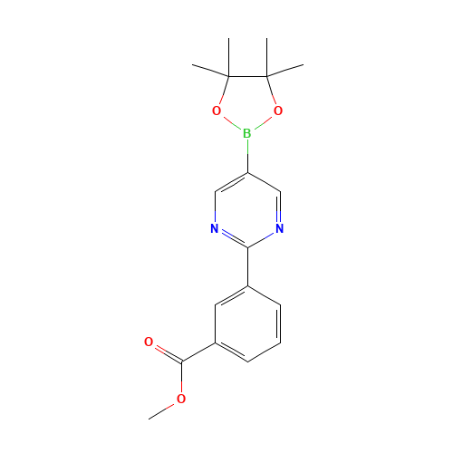 methyl 3-[5-(4,4,5,5-tetramethyl-1,3,2-dioxaborolan-2-yl)pyrimidin-2-yl]benzoate (CAS: 1208338-96-8) - Related Chemical Product