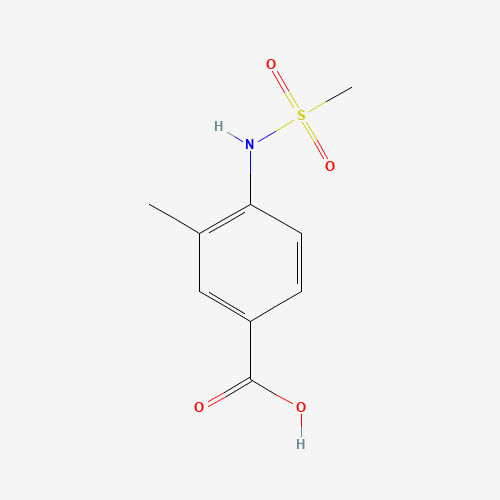 4-(methanesulfonamido)-3-methylbenzoic acid (CAS: 892878-60-3) - Chemical Structure and Molecular Formula 