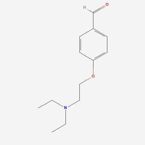 4-[2-(diethylamino)ethoxy]benzaldehyde (CAS: 15182-94-2) - Chemical Structure and Molecular Formula 