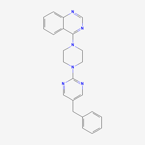 4-[4-(5-benzylpyrimidin-2-yl)piperazin-1-yl]quinazoline (CAS: 1310685-40-5) - Chemical Structure and Molecular Formula 