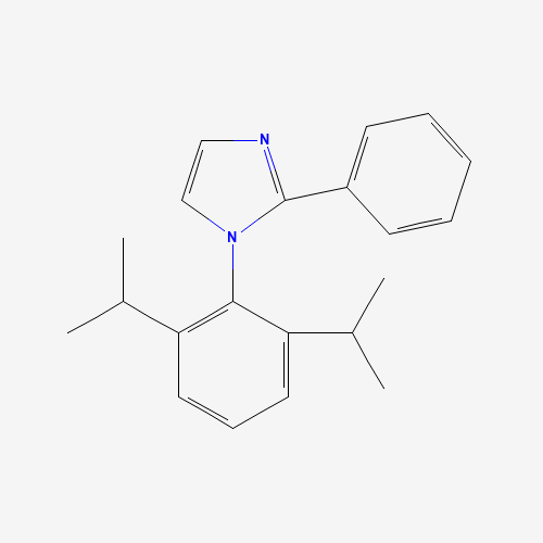 1-[2,6-di(propan-2-yl)phenyl]-2-phenylimidazole (CAS: 914306-50-6) - Chemical Structure and Molecular Formula 