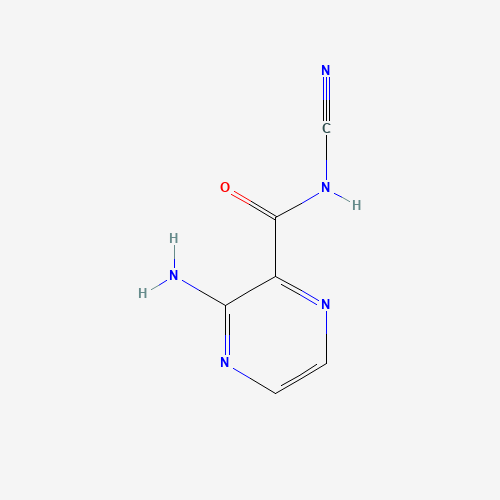 3-amino-N-cyanopyrazine-2-carboxamide (CAS: 30478-34-3) - Chemical Structure and Molecular Formula 