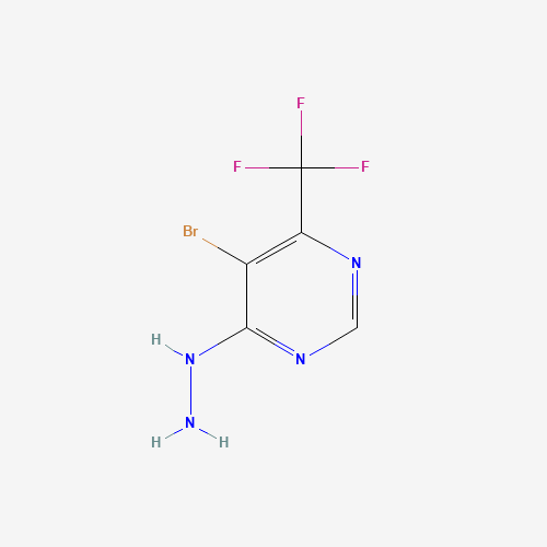 [5-bromo-6-(trifluoromethyl)pyrimidin-4-yl]hydrazine (CAS: 785777-95-9) - Related Chemical Product