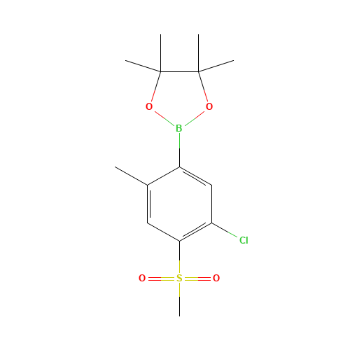 2-(5-chloro-2-methyl-4-methylsulfonylphenyl)-4,4,5,5-tetramethyl-1,3,2-dioxaborolane (CAS: 1011460-54-0) - Related Chemical Product
