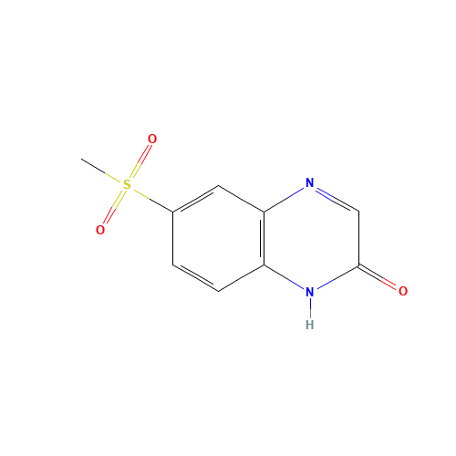 6-methylsulfonyl-1H-quinoxalin-2-one (CAS: 55687-27-9) - Chemical Structure and Molecular Formula 