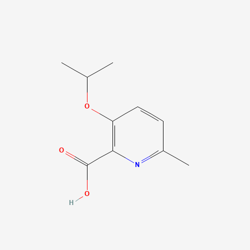 6-methyl-3-propan-2-yloxypyridine-2-carboxylic acid (CAS: 1228431-29-5) - Chemical Structure and Molecular Formula 